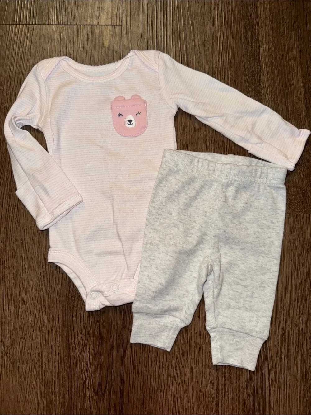 Carter’s Pink Bear Baby Girl Set